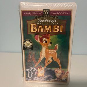 New Sealed VHS 55th Anniversary Disney Bambi Movie